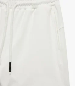 Koton Ecru Slanke Pasvorm Hoge Taille Katoenen Zachte Korte Broek white Outlet