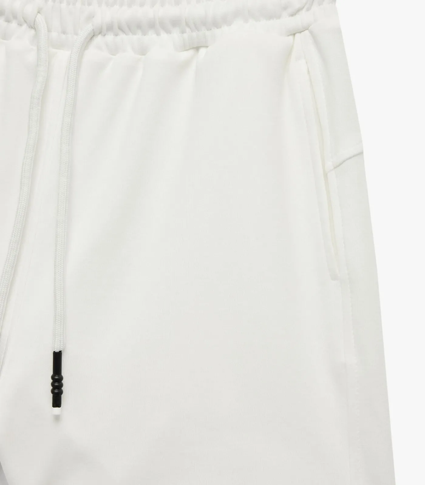 Koton Ecru Slanke Pasvorm Hoge Taille Katoenen Zachte Korte Broek white Outlet