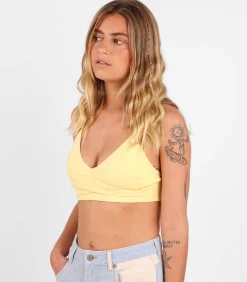 Oxbow Effen en gedrapeerde bh NORONHA yellow Online