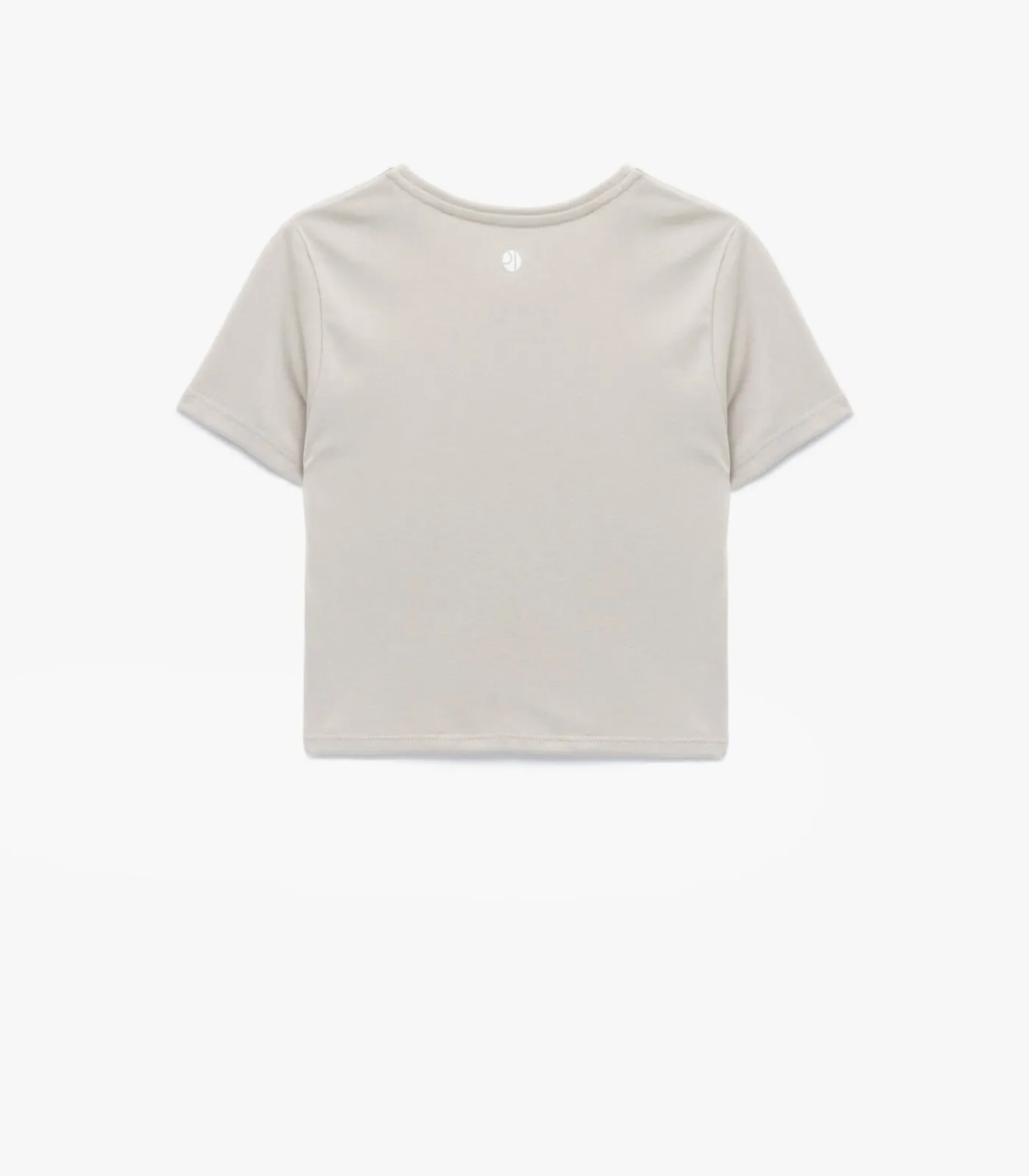 Koton Ekru T-shirt Modal Korte Mouwen Ronde Hals beige Discount