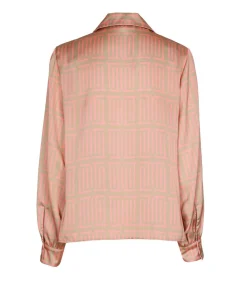 Marie Méro Elegante blouse met knoopsluiting en lange mouwen coral Discount