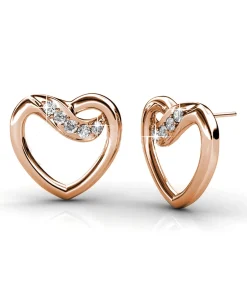 MYC-Paris Engel oorbellen - Oostenrijks kristal van zeer hoge kwaliteit roseGold/white Clearance