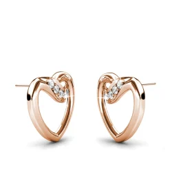 MYC-Paris Engel oorbellen - Oostenrijks kristal van zeer hoge kwaliteit roseGold/white Clearance