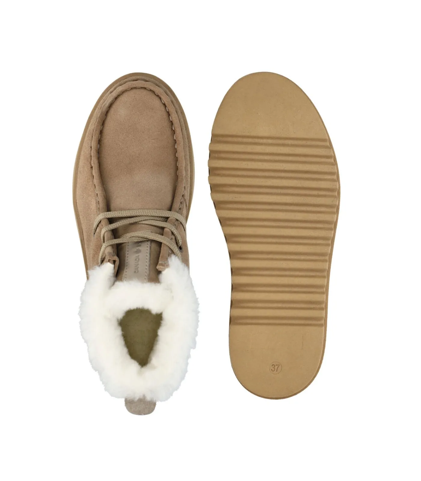 Canada Snow Enkellaarsjes Met Veters “MOUNT MARTY” beige New