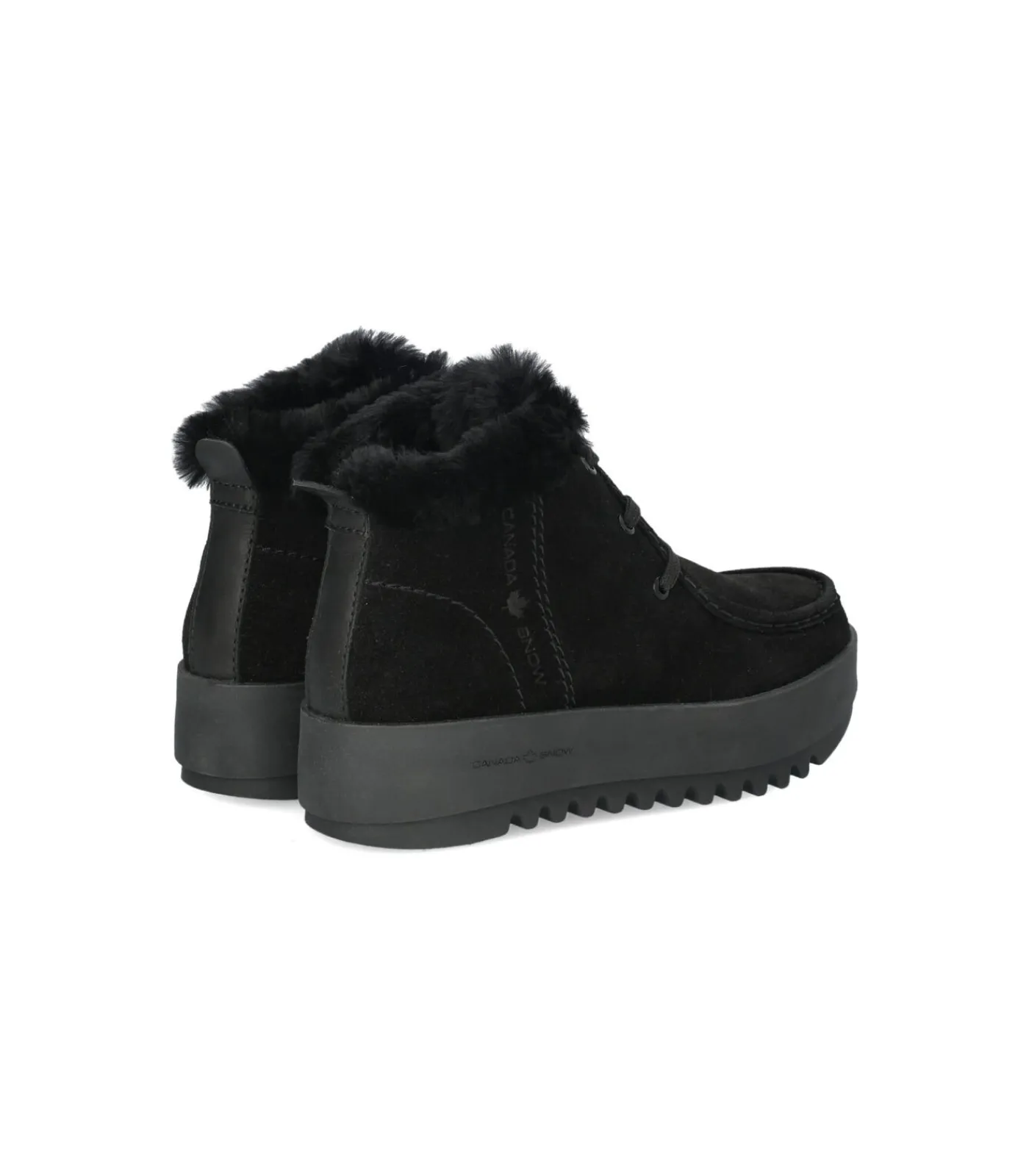 Canada Snow Enkellaarsjes Met Veters “MOUNT MARTY” black Clearance