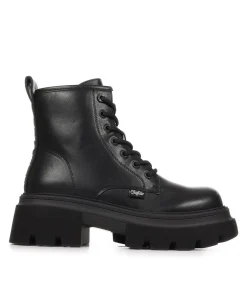 Buffalo Enkellaarzen Mave Lace Up black Online