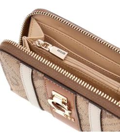 GUESS Erenia Slg Medium Zip Around brown Online