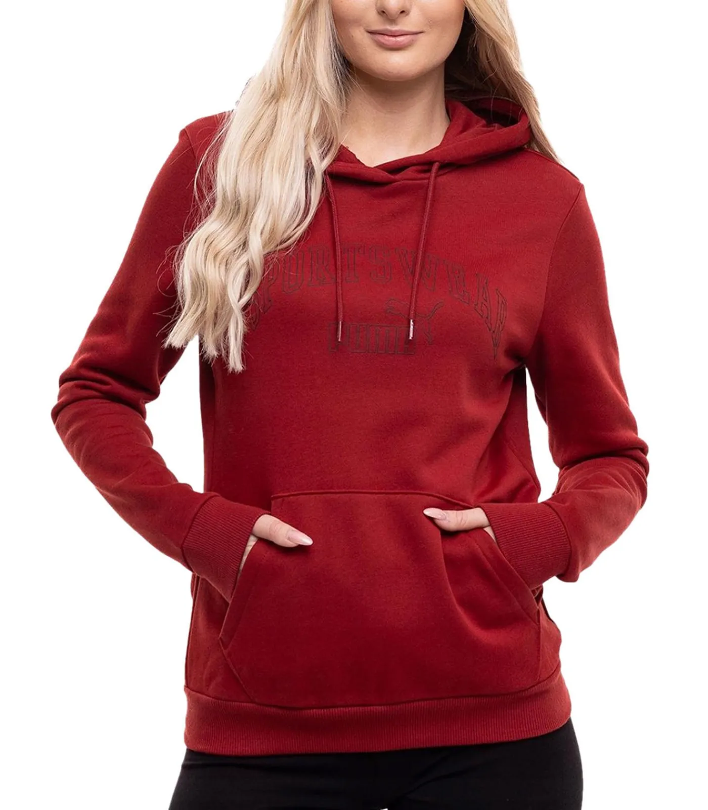 PUMA ESS+ LAB - Trui met kap - Rood red New