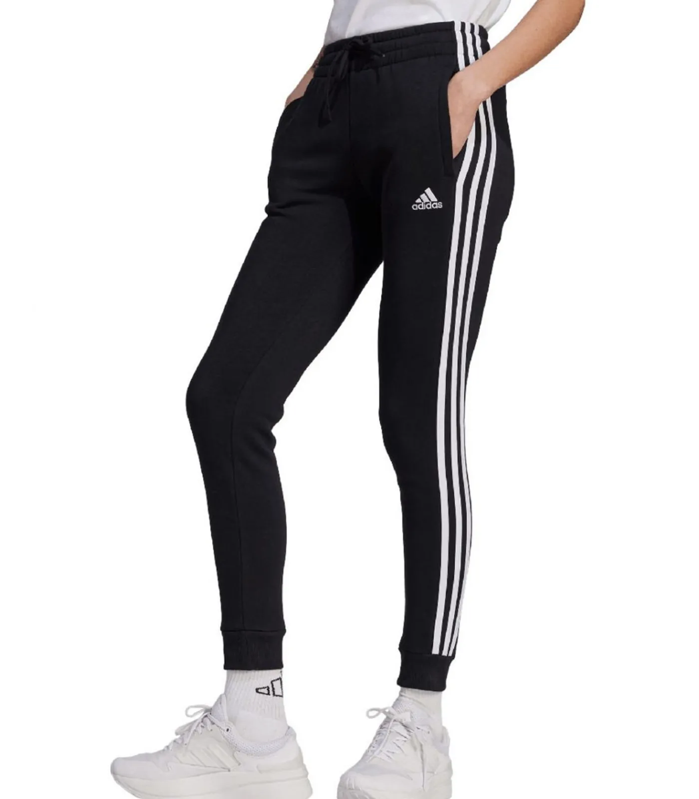 Adidas ESSENTIALS - Joggingbroek - Zwart black Outlet