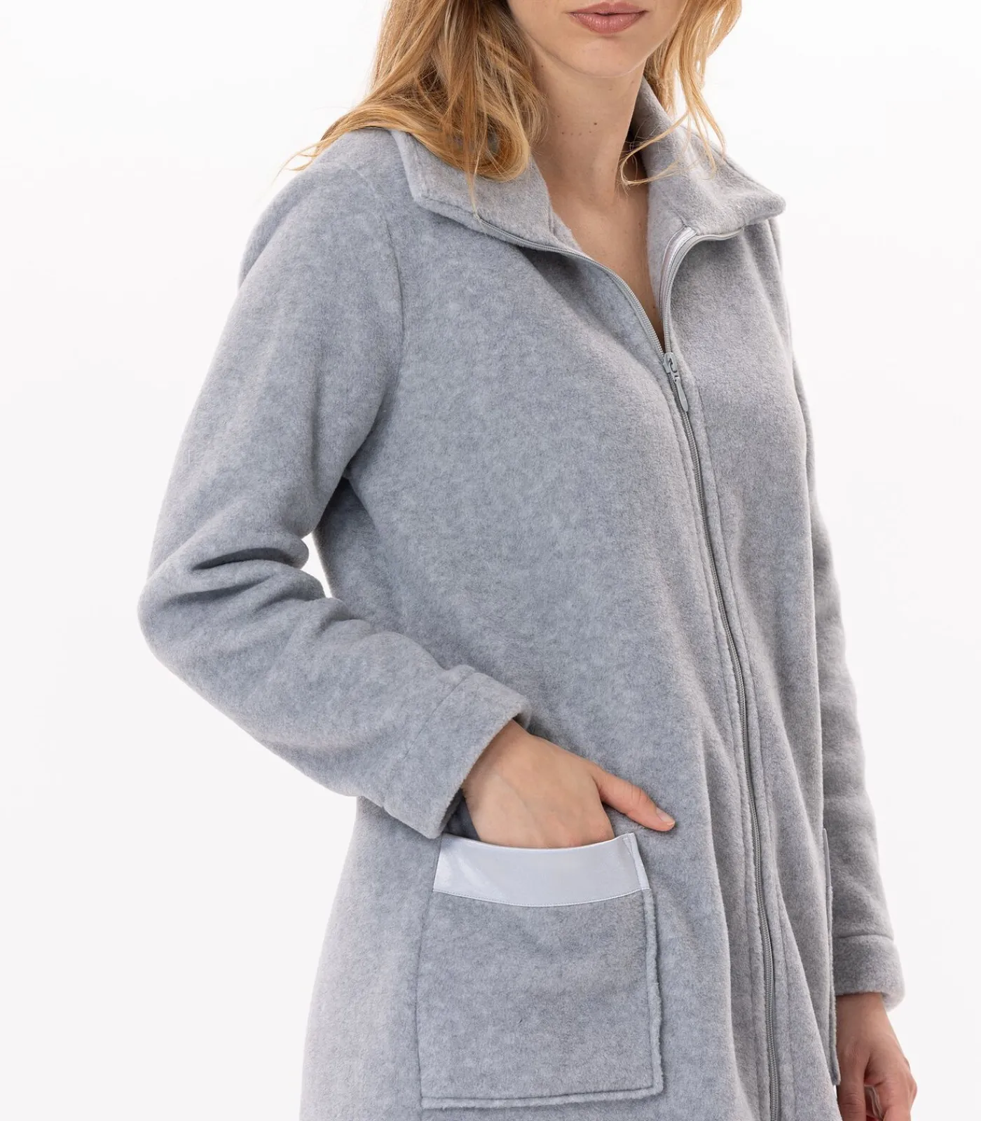 LE CHAT ESSENTIEL H54A fleece kamerjas met ritssluiting beige Clearance
