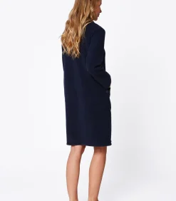 LE CHAT ESSENTIEL H54A fleece kamerjas met ritssluiting navyBlue Discount