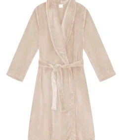 LE CHAT ESSENTIEL H61B pluche flanellen badjas beige Clearance