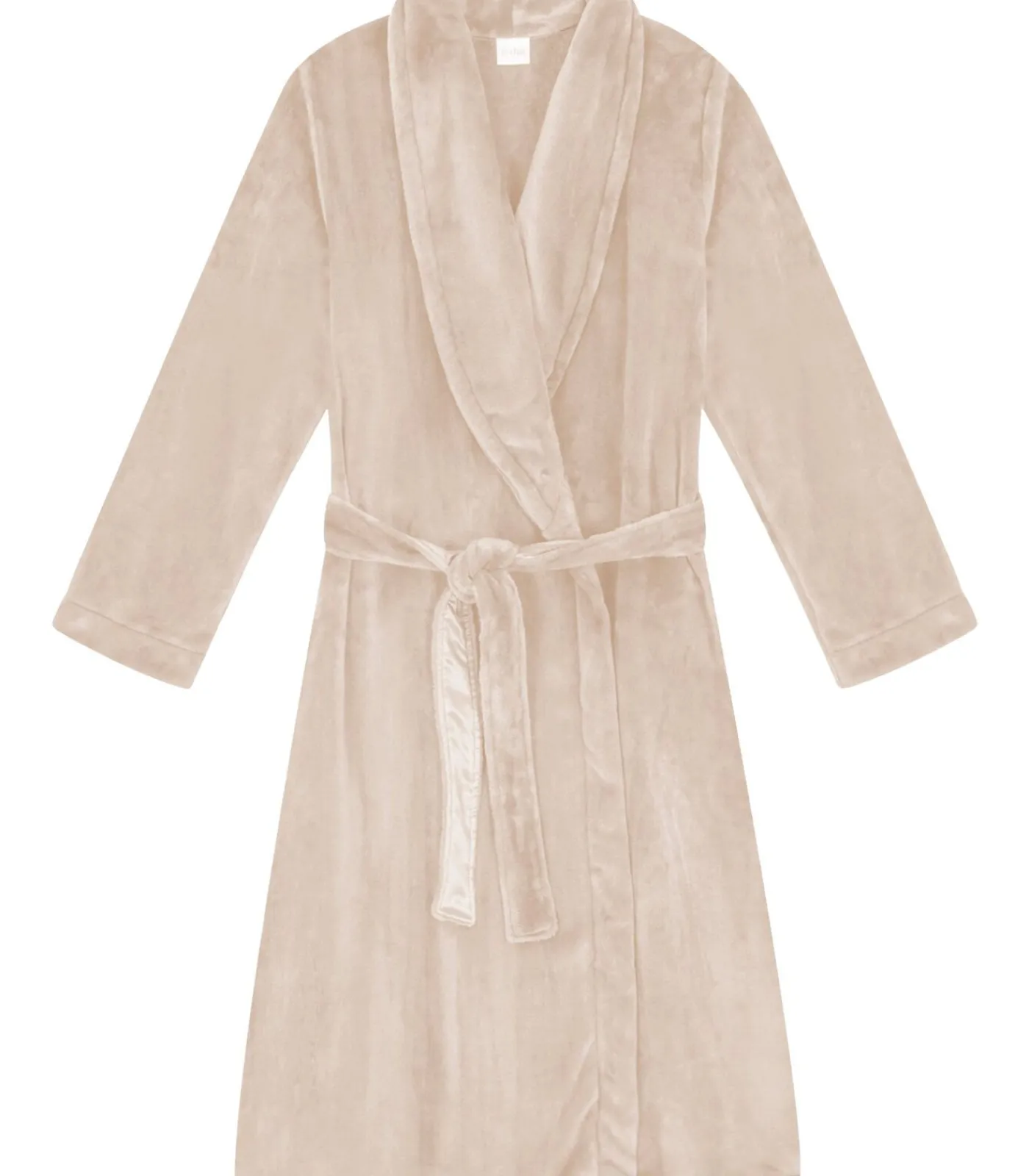 LE CHAT ESSENTIEL H61B pluche flanellen badjas beige Clearance
