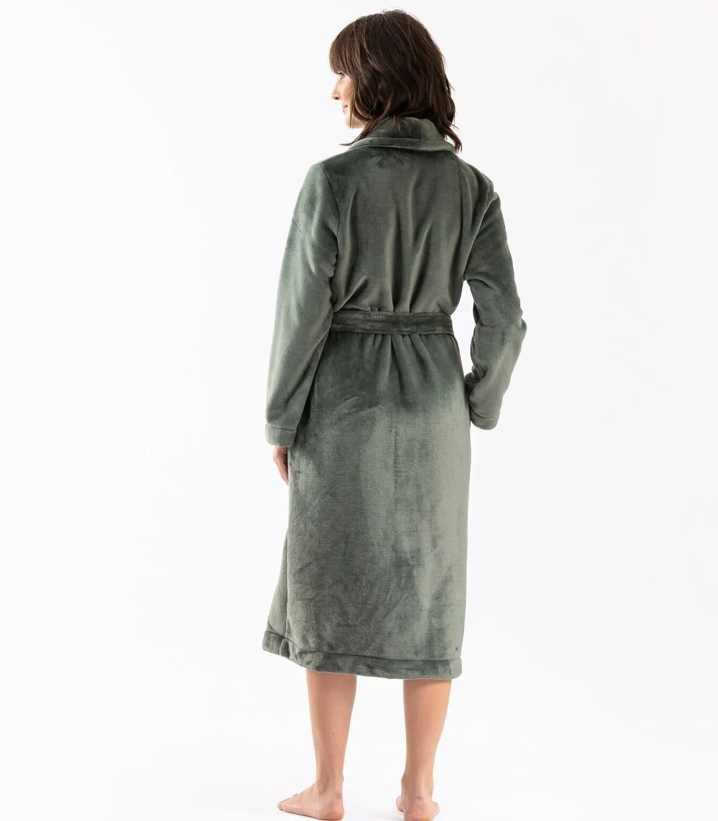 LE CHAT ESSENTIEL H61B pluche flanellen badjas green Online