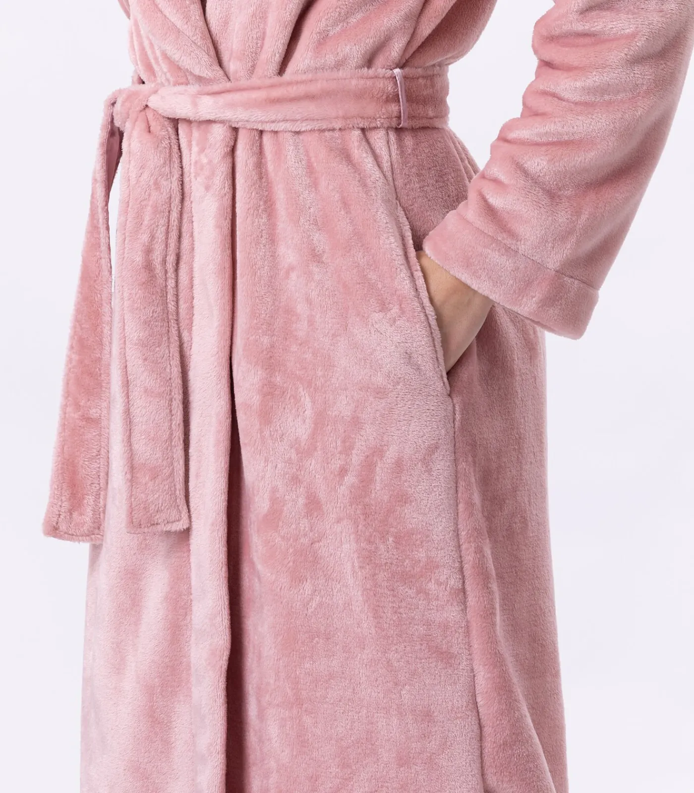LE CHAT ESSENTIEL H61B pluche flanellen badjas pink Outlet
