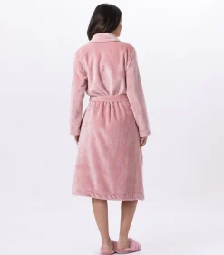 LE CHAT ESSENTIEL H61B pluche flanellen badjas pink Outlet