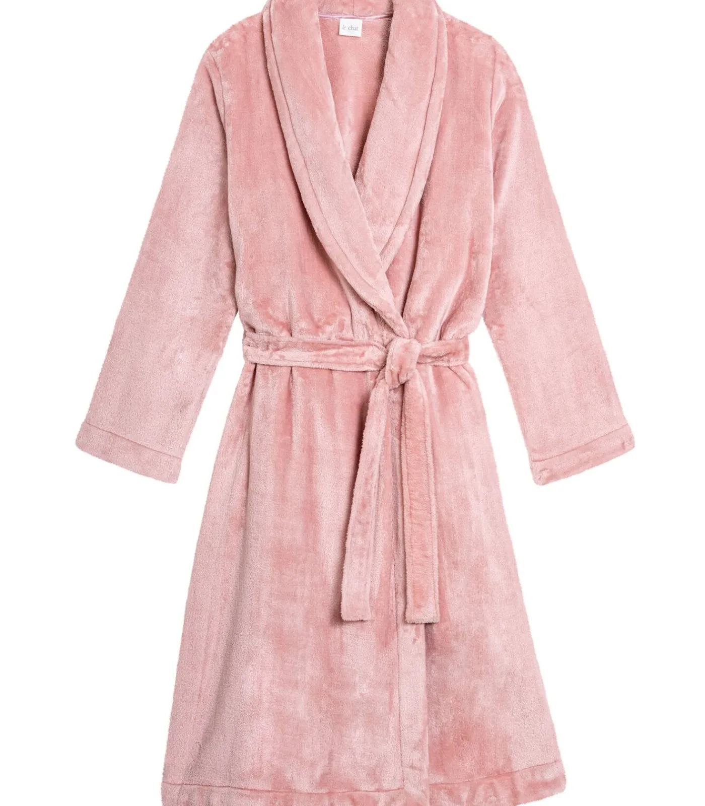 LE CHAT ESSENTIEL H61B pluche flanellen badjas pink Outlet