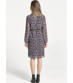 J&JOY Facked Robe shirt kraag hoes shirt blue Best