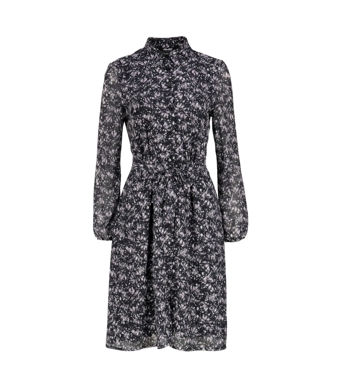 J&JOY Facked Robe shirt kraag hoes shirt blue Best