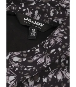 J&JOY Facked Robe shirt kraag hoes shirt blue Best