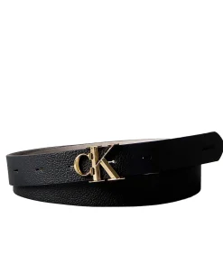 Calvin Klein Facted Ck Buckle 25Mm Re?V Adj M black Sale