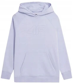 4F AW23TSWSF0765 - Trui met kap - violet
