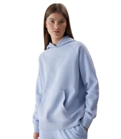 4F AW23TSWSF0765 - Trui met kap - violet