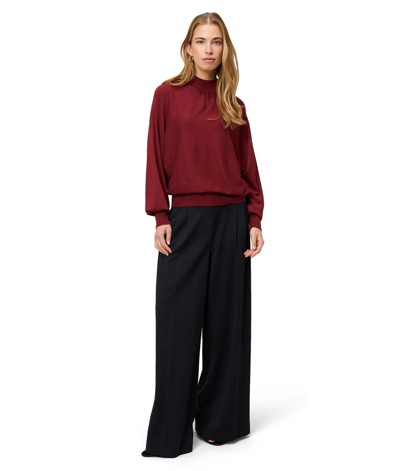 Zero Feinstrickpullover darkRed Hot