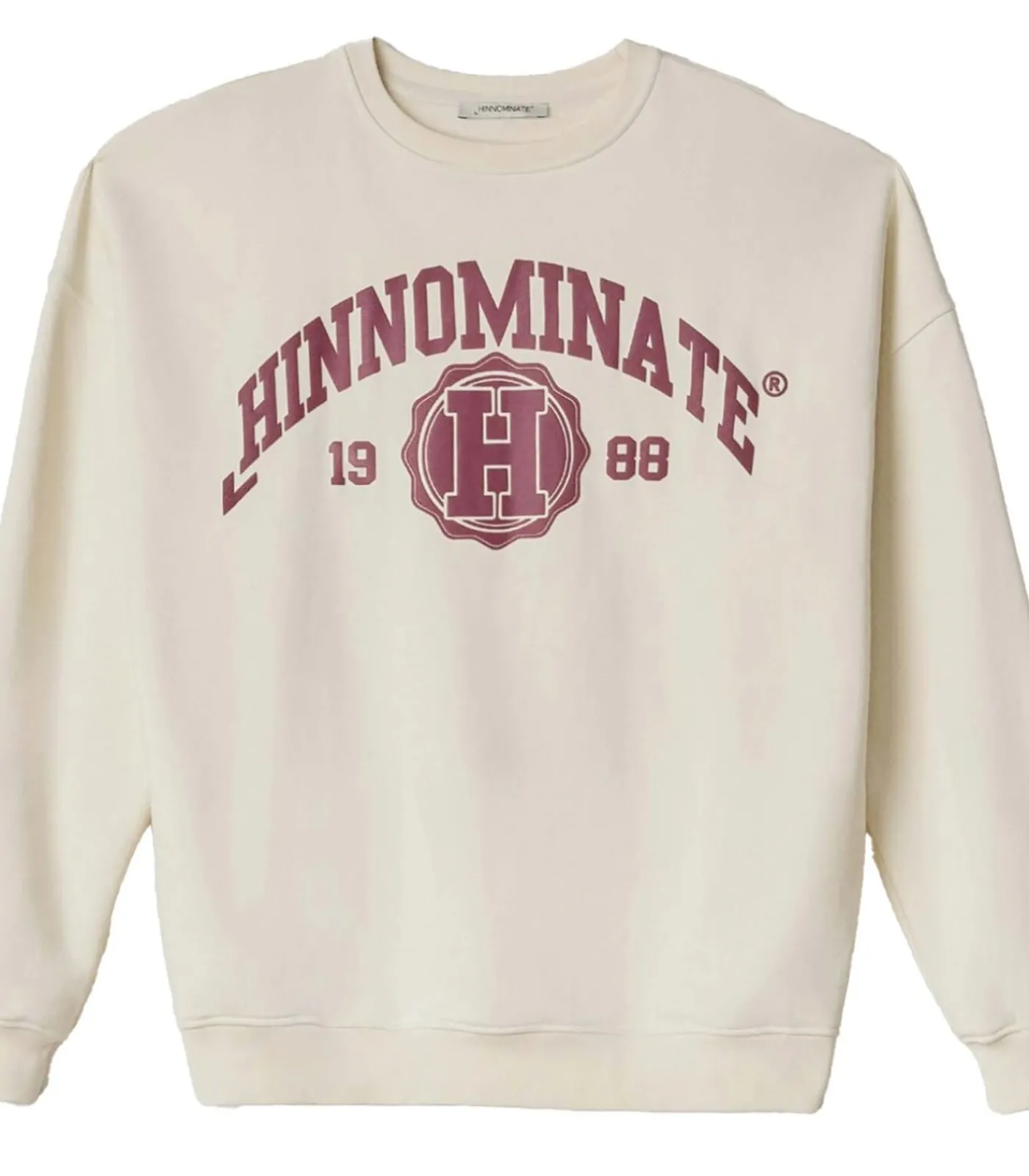 HINNOMINATE Felpa Paricollo Over College white