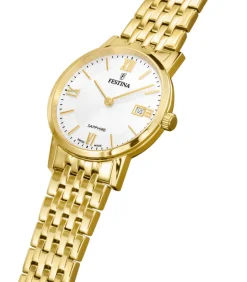 FESTINA dames zilver swiss made staal horloge armband silver