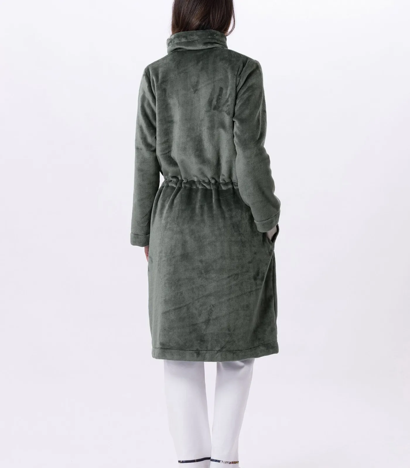 LE CHAT Flanellen jas met ritssluiting ESSENTIEL H53B green Hot