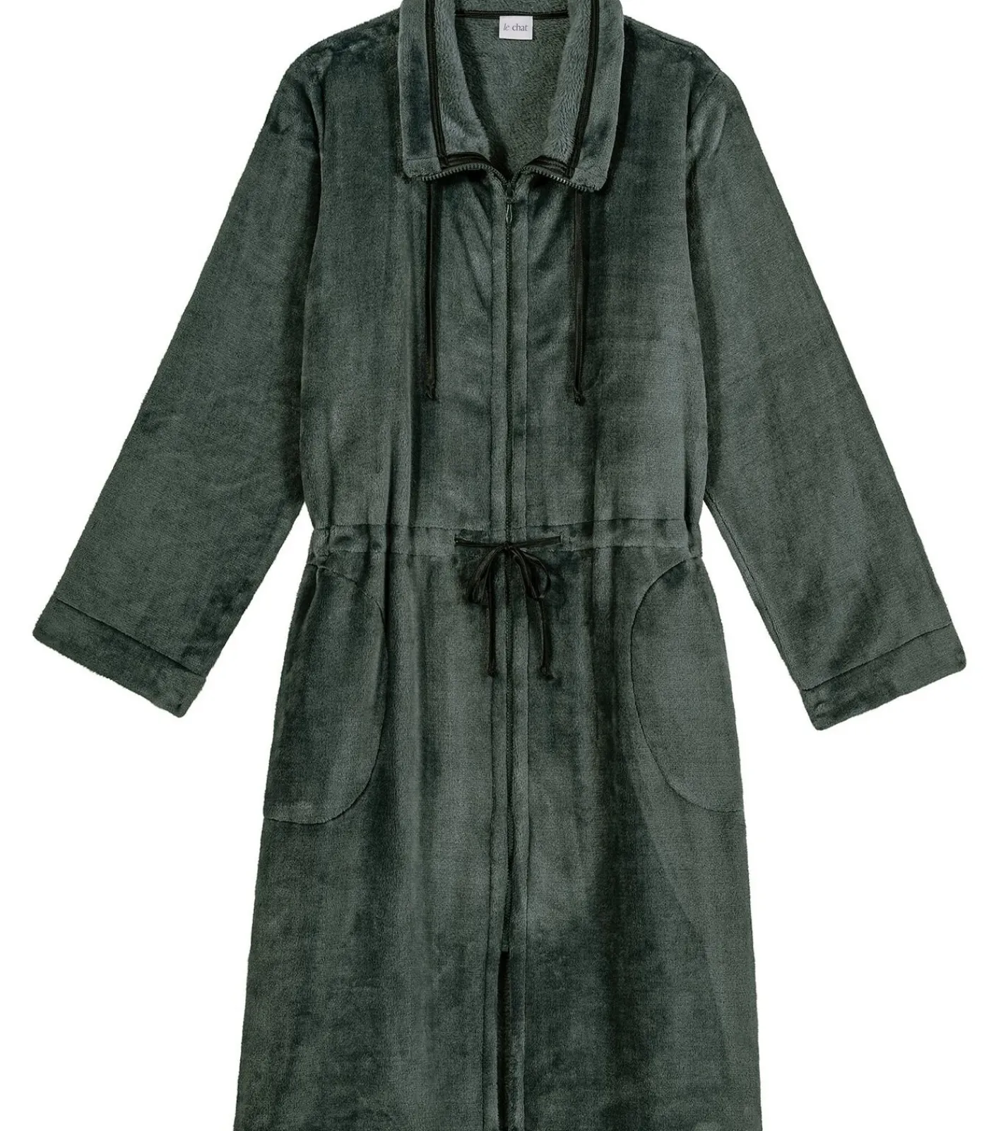 LE CHAT Flanellen jas met ritssluiting ESSENTIEL H53B green Hot