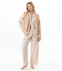 LE CHAT Flanellen pluche vest MONTAUK 130 beige Best