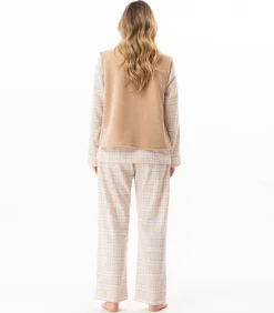 LE CHAT Flanellen pluche vest MONTAUK 130 beige Best