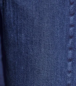 La Fée Maraboutée Flare jeans met hoge taille van biologisch katoen blue Hot