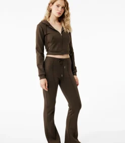 Koton Flared Joggingbroek Met Ceintuur Katoen brown Best