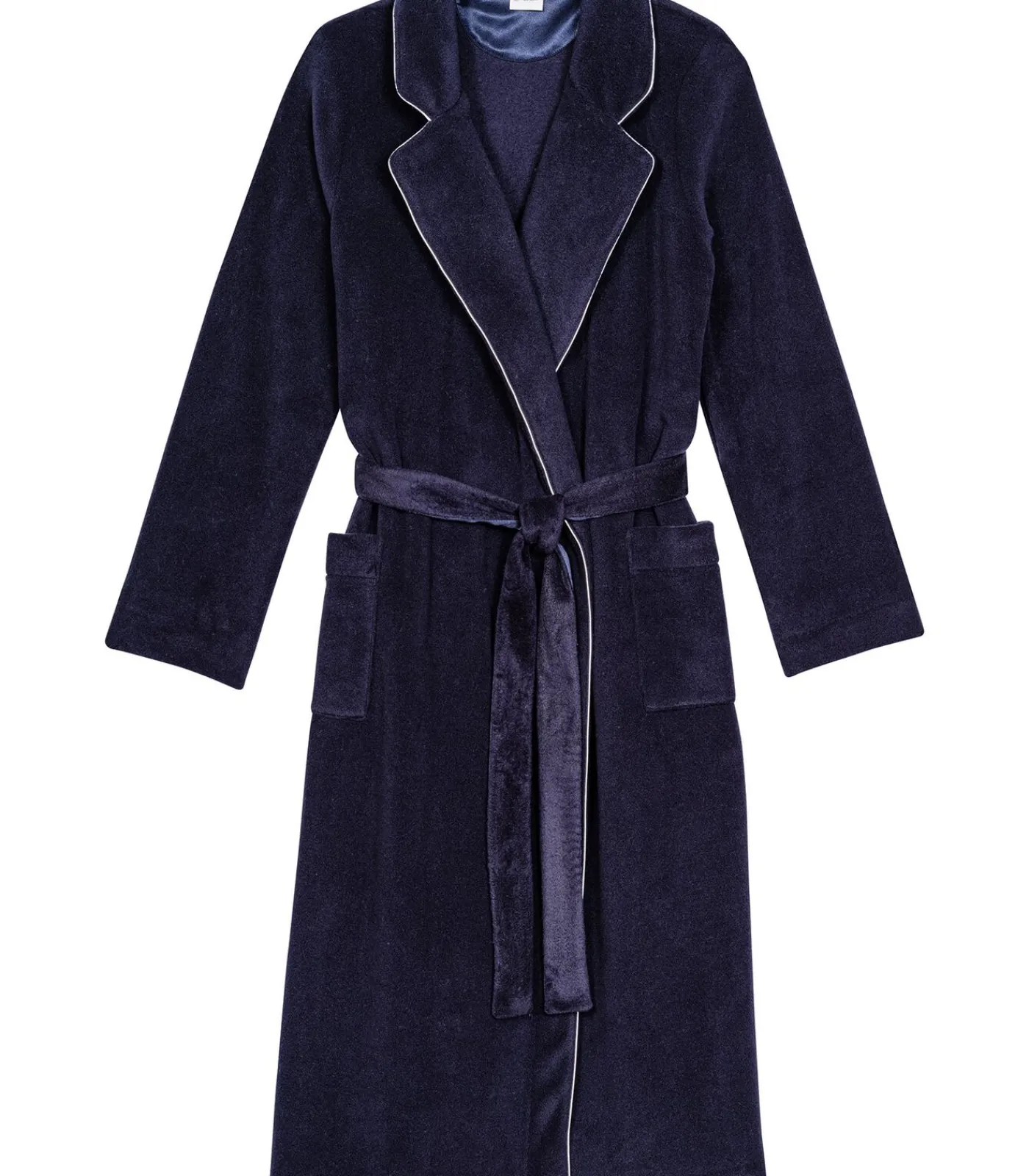 LE CHAT Fleece badjas met overslag ESSENTIEL H65A blue Online