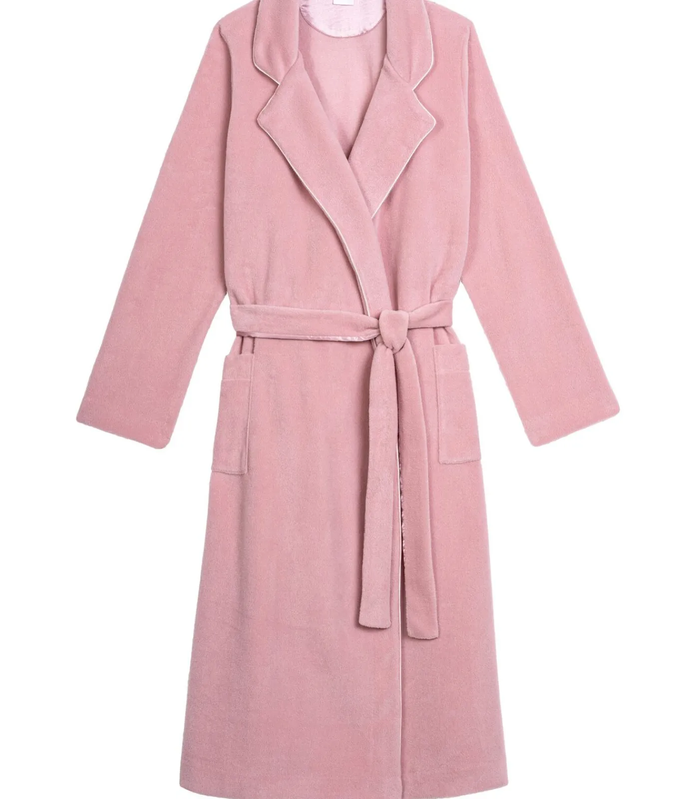 LE CHAT Fleece badjas met overslag ESSENTIEL H65A pink Outlet