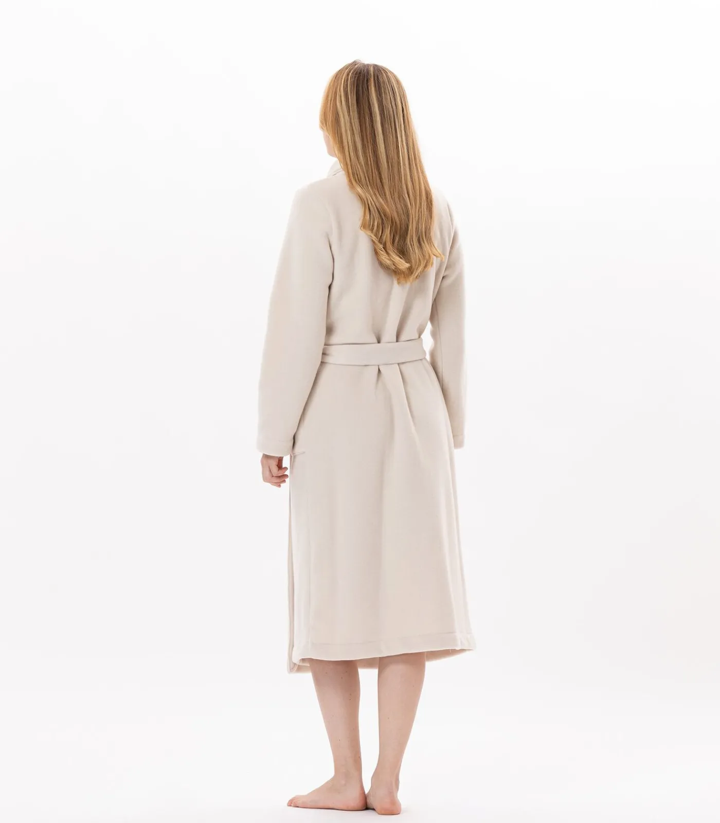 LE CHAT Fleece badjas met overslag ESSENTIEL H65A beige Discount