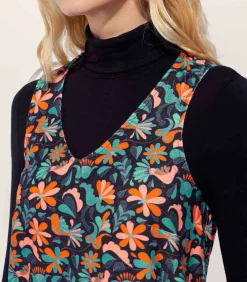 La Fiancée Fluwelen Jurk MASA orange Clearance