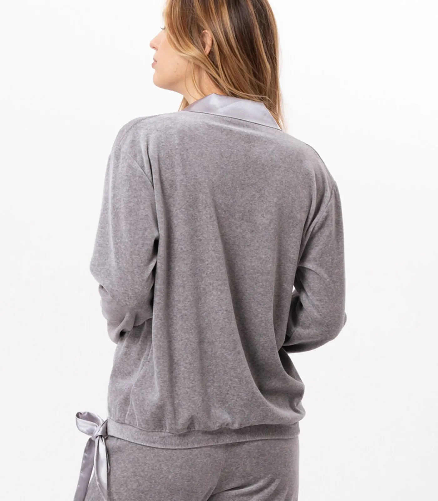 LE CHAT Fluwelen trui VELVET 830 gray Sale