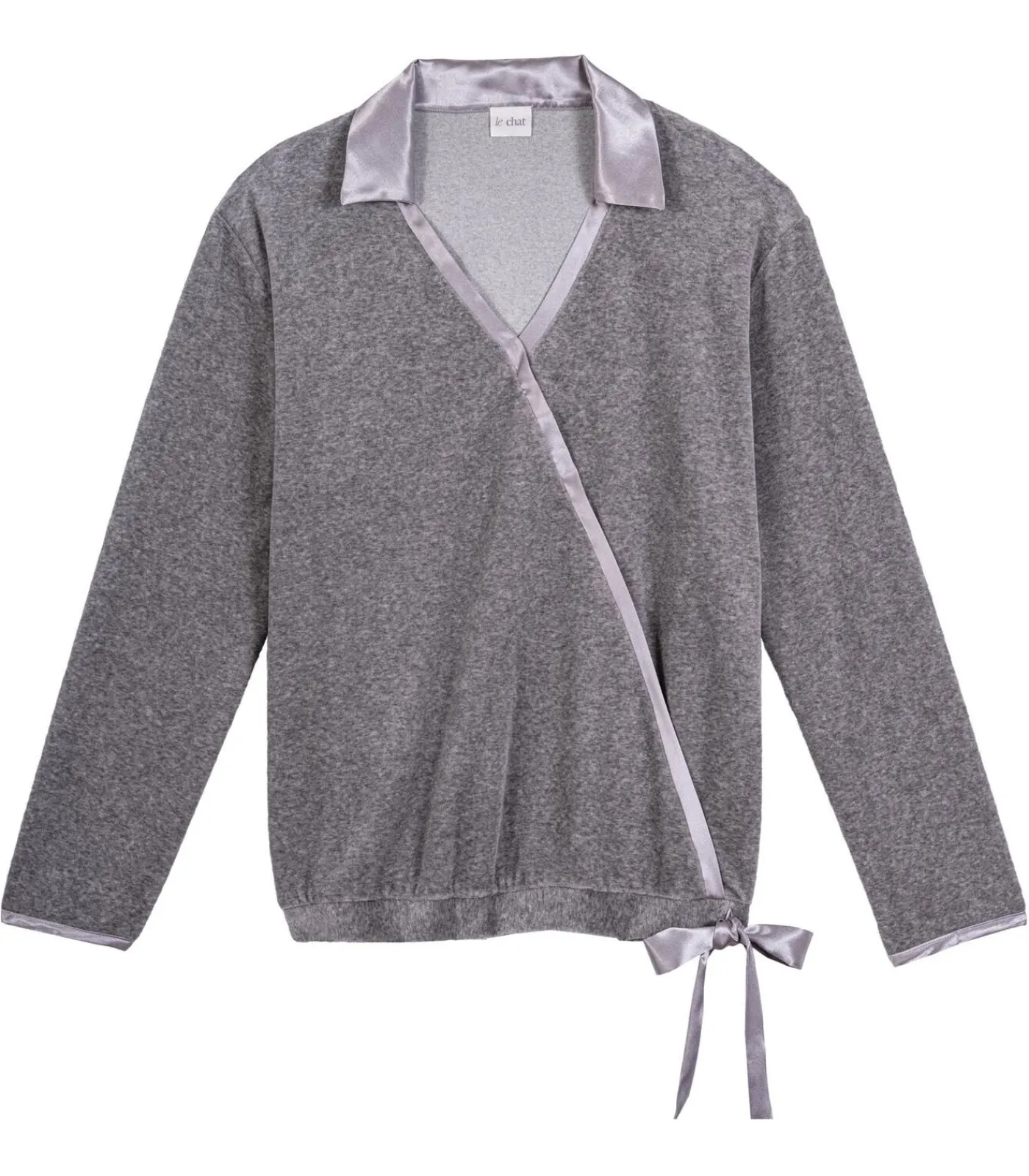 LE CHAT Fluwelen trui VELVET 830 gray Sale