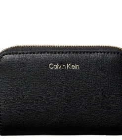 Calvin Klein Foil Logo Medium Zip Around black New