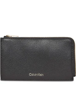 Calvin Klein Foil Logo Top Zip Cardcase black Outlet