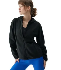 4F WMM00TFLEF315 - Trui met kap Met Volledige Ritssluiting - Zwart black Sale