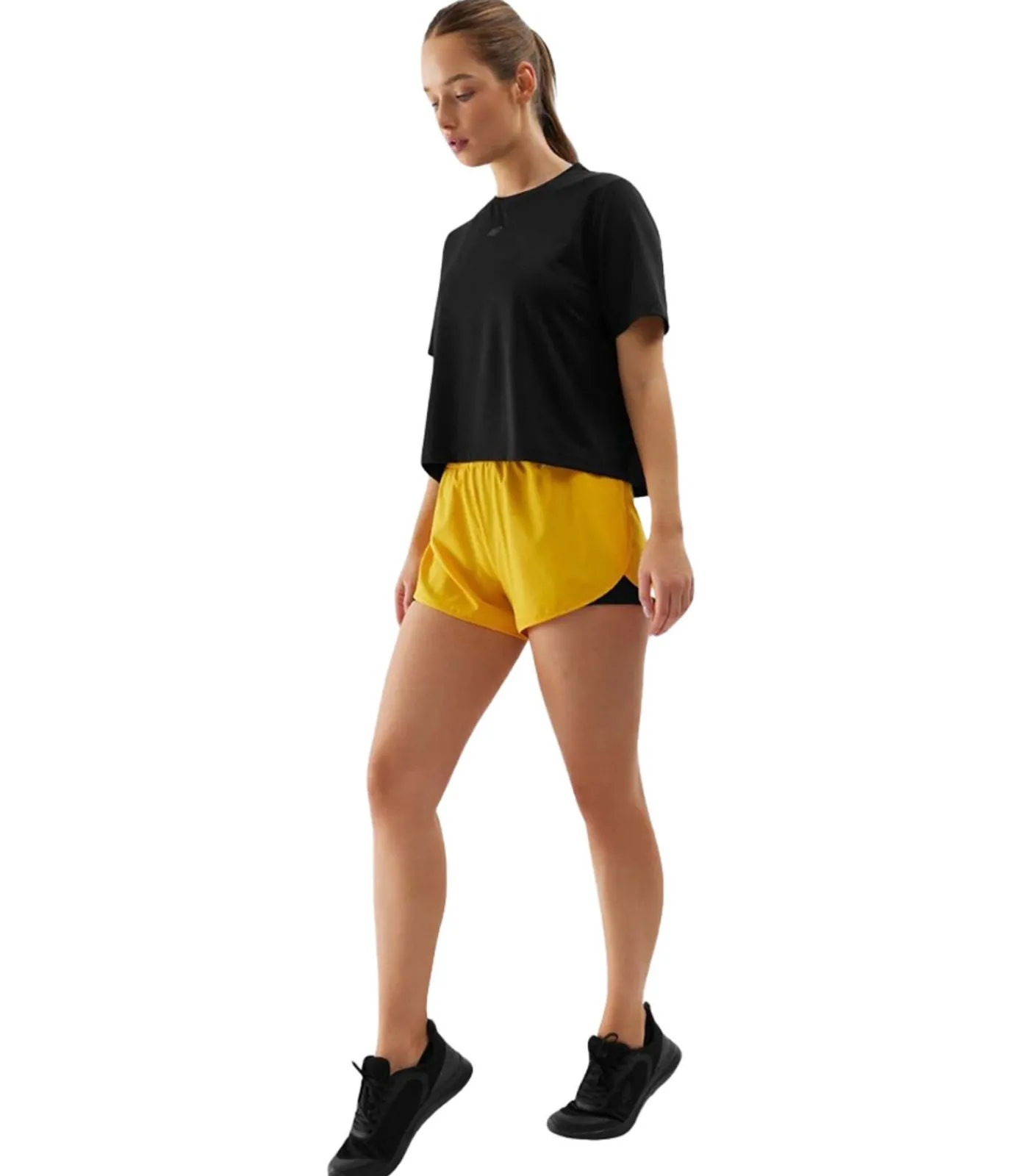 4F WSS24TFSHF497 - Korte Broek - Geel yellow Outlet