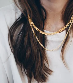 Monsieur Simone Gaston Maxi-halsketting Goud gold Sale