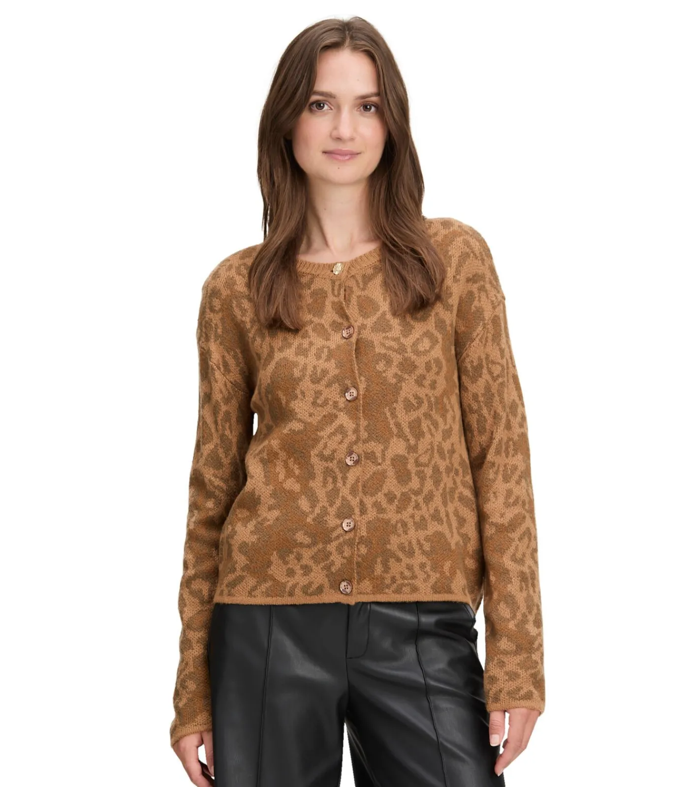 Cartoon Gebreid vest brown Best