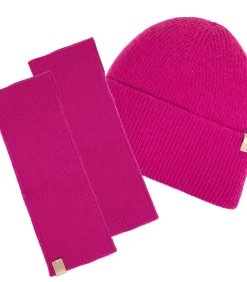 ISOTONER Gebreide dameswanten Soft Touch fuchsia Hot
