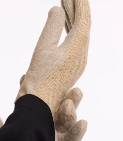 Rino&Pelle Gebreide handschoenen Licht OS beige Online